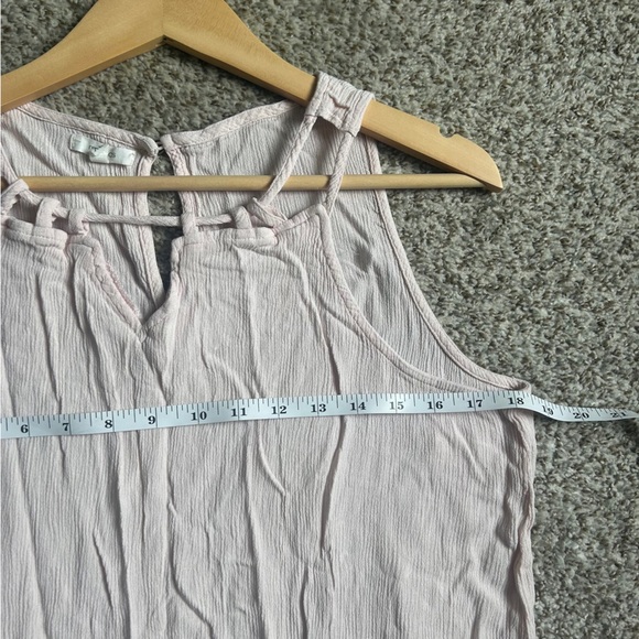 🦋 Maurices Blush Pink Sleeveless Tank Top Blouse Summer Casual XL - Picture 5 of 6
